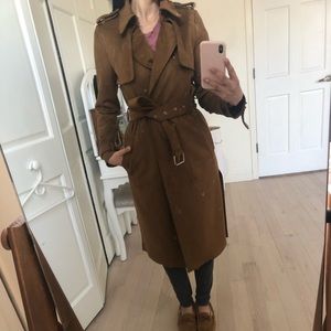 Warehouse vegan trench coat